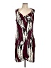 Attention Graphic Burgundy Cocktail Dress Size L - photo 1