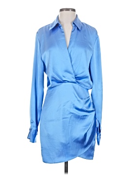 blue sheer sleeve dress Milla Women's Sheer Sleeves Maxi Tulle Dress main image 1