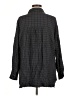 Easel Plaid Black Long Sleeve Blouse Size M - photo 2