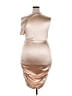 Shein Curve 100% Polyester Metallic Tan Cocktail Dress Size 14 Plus (1) - photo 2