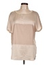 Lola Tan Short Sleeve Blouse Size L - photo 1