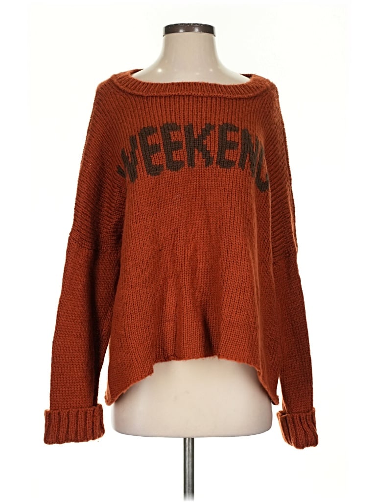 Pre-owned Wooden Ships Pullover Sweater In Orange