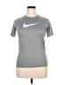 Nike 100% Polyester Gray Active T-Shirt Size XL - photo 1
