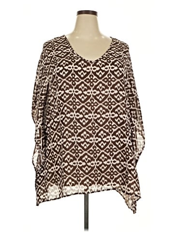 Miss Tina by Tina Knowles 3/4 Sleeve Blouse (view 1)