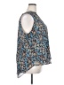 Cristina B. 100% Polyester Paisley Blue Sleeveless Blouse Size XXL - photo 4
