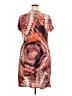 Mlle Gabrielle Print Orange Cocktail Dress Size 2X - photo 2
