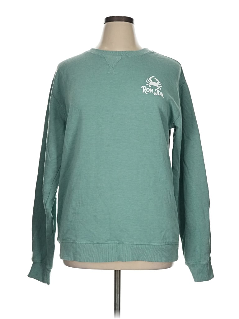 Pre-owned Ron Jon Surf Shop Sweatshirt In Blue