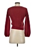 TeXTURE & THREAD Madewell Burgundy Long Sleeve Blouse Size XXS - photo 2