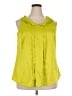 Lane Bryant 100% Polyester Green Sleeveless Blouse Size 20 - photo 1