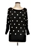 White House Black Market Polka Dots Black Pullover Sweater Size L - photo 1