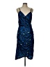 Shein Animal Print Blue Cocktail Dress Size 12 - photo 1