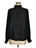 Ann Taylor Polka Dots Black Long Sleeve Blouse Size M - photo 1