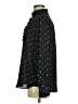 Ann Taylor Polka Dots Black Long Sleeve Blouse Size M - photo 5