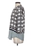 Ivanka Trump 100% Polyester Polka Dots Gray 3/4 Sleeve Blouse Size S - photo 5