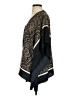 MICHAEL Michael Kors 100% Silk Paisley Black Poncho Size S - photo 5