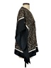 MICHAEL Michael Kors 100% Silk Paisley Black Poncho Size S - photo 4