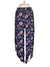 Devi 100% Rayon Floral Blue Casual Pants Size S - photo 1