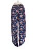 Devi 100% Rayon Floral Blue Casual Pants Size S - photo 2