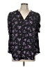 Torrid 100% Polyester Purple 3/4 Sleeve Blouse Size Lg Plus (0) - photo 1