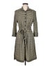 Express Houndstooth Gray Gold Casual Dress Size M (estimated) - photo 1