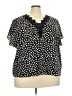 Shein Curve Black Short Sleeve Blouse Size 3X - photo 1