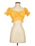 Unbranded Yellow Short Sleeve Top Size S - photo 1