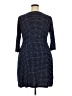 Le Lis Polka Dots Blue Casual Dress Size 2X - photo 2