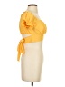 Unbranded Yellow Short Sleeve Top Size S - photo 4