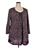 George Purple 3/4 Sleeve Blouse Size 2X - photo 1