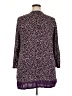 George Purple 3/4 Sleeve Blouse Size 2X - photo 2
