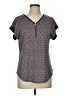 Roz & Ali Gray Short Sleeve Henley Size M - photo 1