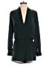 Superdown 100% Polyester Solid Green Romper Size XXS - photo 1