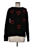 Staccato Hearts Black Pullover Sweater Size M - photo 1