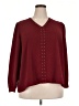 Coco + Carmen 100% Polyester Burgundy Long Sleeve Blouse Size XXL - photo 1