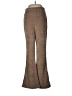 Majorelle 100% Polyester Chevron-herringbone Brown Tan Velour Pants Size M - photo 1