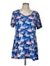 Assorted Brands Blue Short Sleeve T-Shirt Size L - photo 1