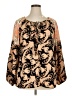 Haptics Gold Orange Long Sleeve Blouse Size 1X (estimated) - photo 1