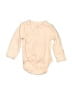 Assorted Brands 100% Cotton Tan Long Sleeve Onesie Size 3-6 mo - photo 1