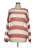 Unbranded 100% Polyester Stripes Orange Pullover Sweater Size XL - photo 1