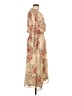 Catherine Malandrino 100% Polyester Floral Tan Cocktail Dress Size 12 - photo 4