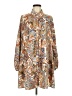 Shein 100% Polyester Paisley Brown Casual Dress Size 6 - photo 1