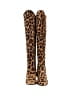 Susan Bennis Warren Edwards Animal Print Brown Boots Size 9 1/2 - photo 2