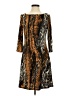 MESMERIZE Animal Print Brown Casual Dress Size XS - photo 1
