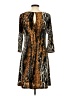 MESMERIZE Animal Print Brown Casual Dress Size XS - photo 2