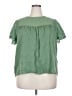 Polagram 100% Polyester Green Short Sleeve Blouse Size 2X - photo 1
