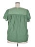 Polagram 100% Polyester Green Short Sleeve Blouse Size 2X - photo 2