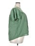 Polagram 100% Polyester Green Short Sleeve Blouse Size 2X - photo 4