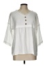Unbranded 100% Polyester White 3/4 Sleeve Blouse Size L - photo 1
