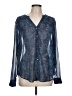 Torrid 100% Polyester Blue Long Sleeve Blouse Size Lg Plus (0) - photo 1