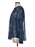 Torrid 100% Polyester Blue Long Sleeve Blouse Size Lg Plus (0) - photo 5